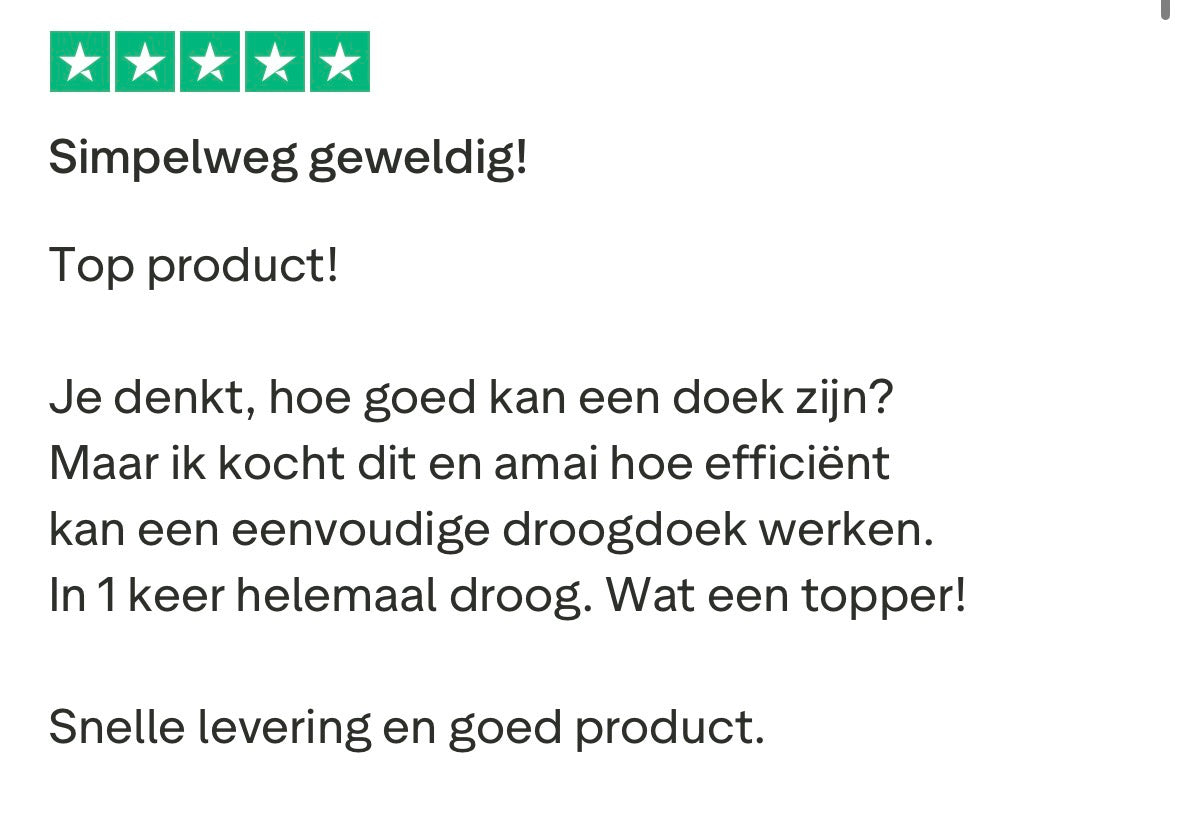 Droogdoek voor badkamer